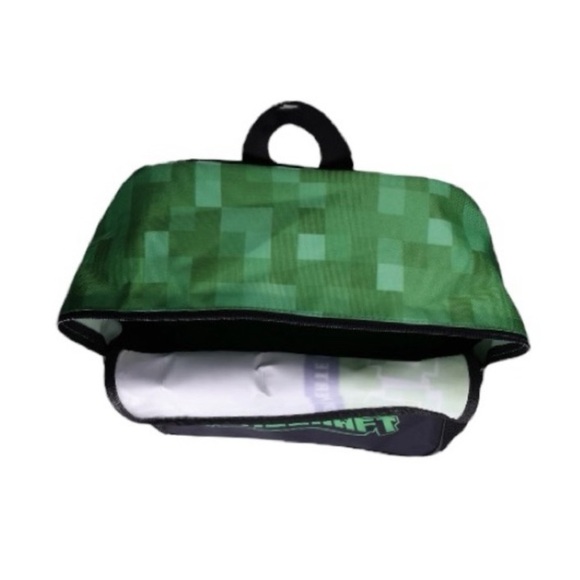 Minecraft Creeper 17” Backpack With Lunchbox And Keychain Set - Picture 3 of 6